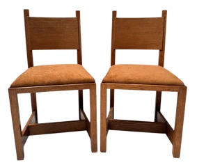 Two Art Deco Modernist Side Chairs by Hendrik Wouda for Pander, 1924